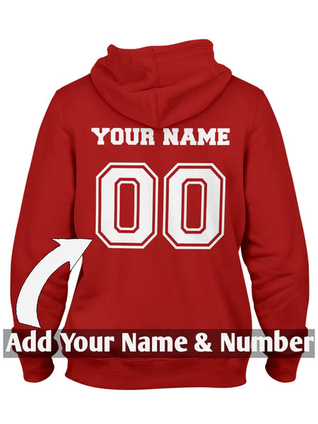 Personalized Name & Number Hoodie - ArabianXports
